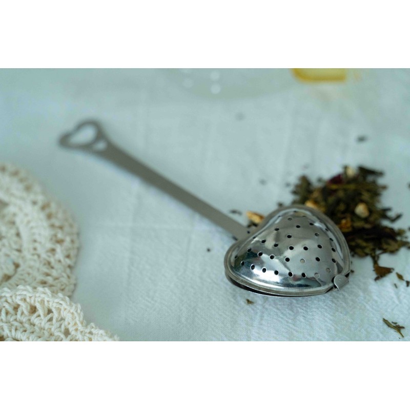 Infuseur cœur argenté : sublimez votre infusion !